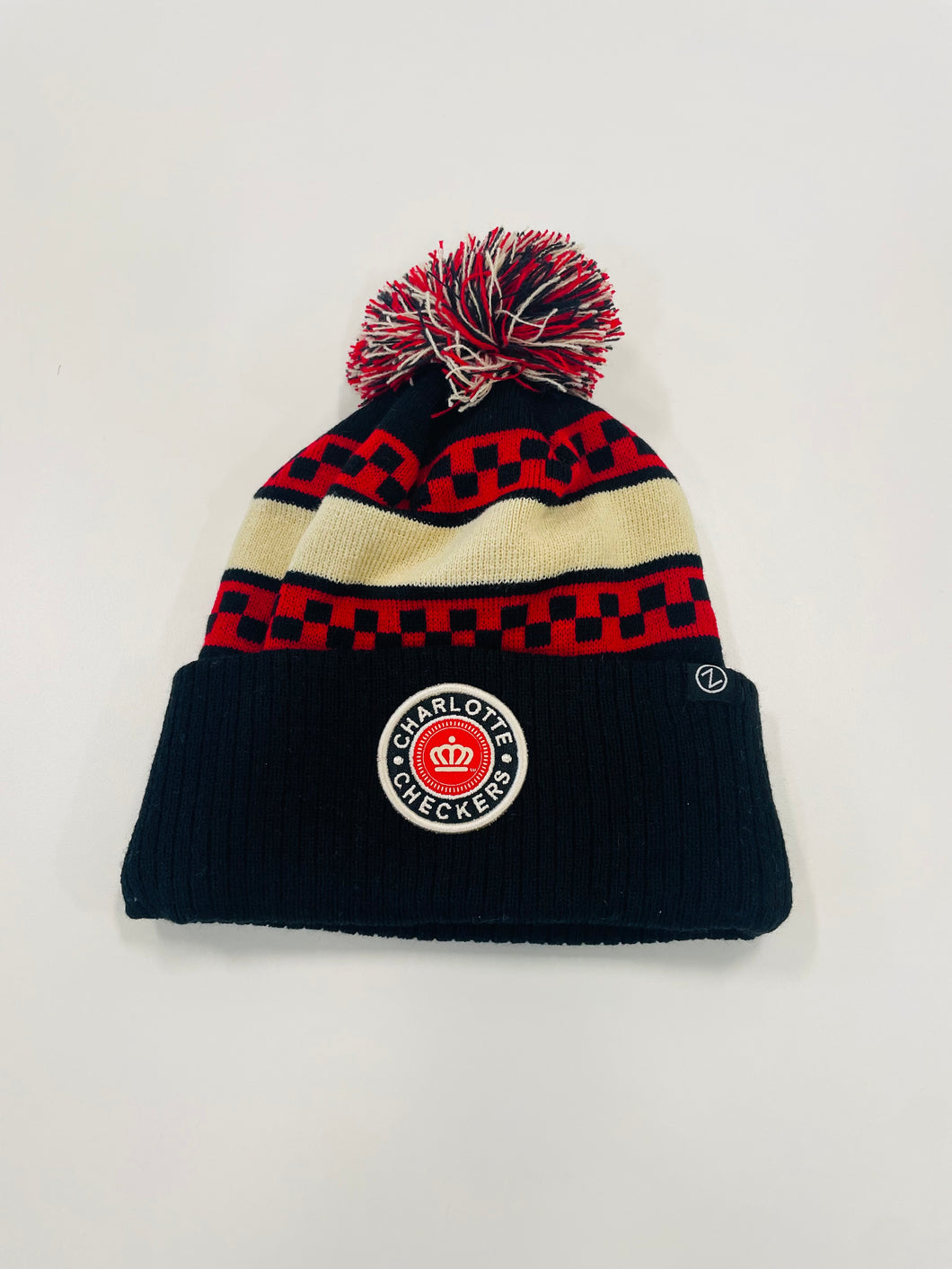Checkered Crown Beanie