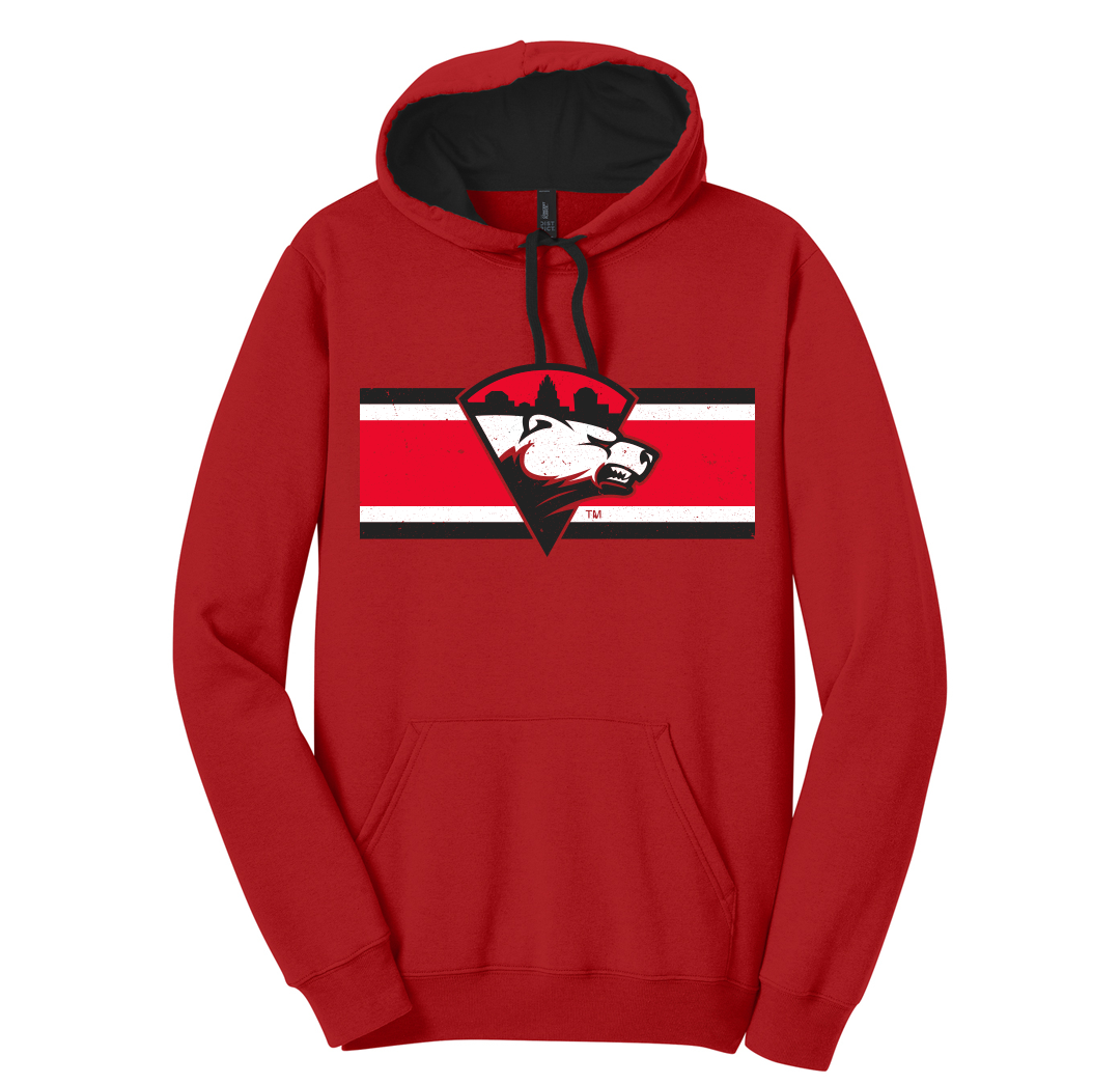 Checkers Red Distressed 17 Hoodie – Charlotte Checkers