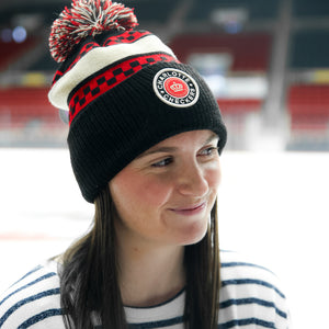 Checkered Crown Beanie