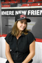 Load image into Gallery viewer, Black Vented Rope Hat