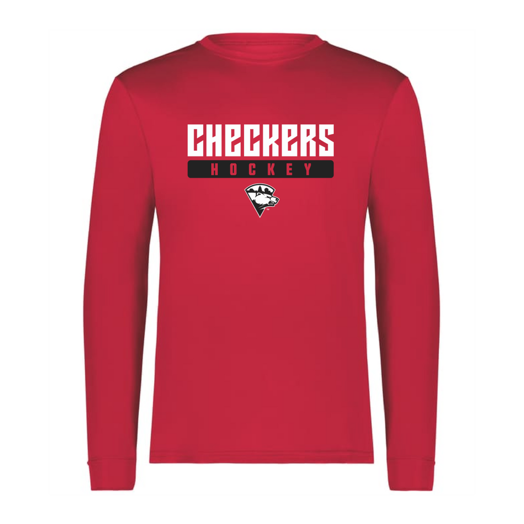 Checkers Scarlet 8 Longsleeve Wicking Tee