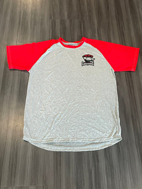 Checkers Red and Gray Training Tee