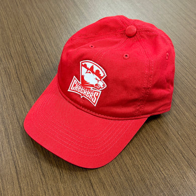 Primary logo adjustable red hat