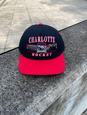 Black Charlotte Hockey Hat