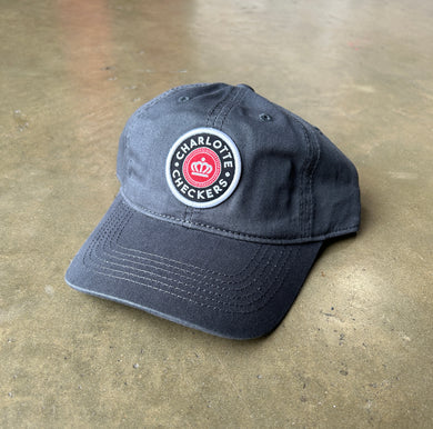 Crown Logo Gray Adjustable Hat