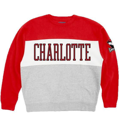 Red Charlotte Colorblock Crewneck