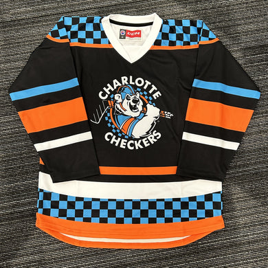 Charlotte Checkers Youth Retro 90s Jersey