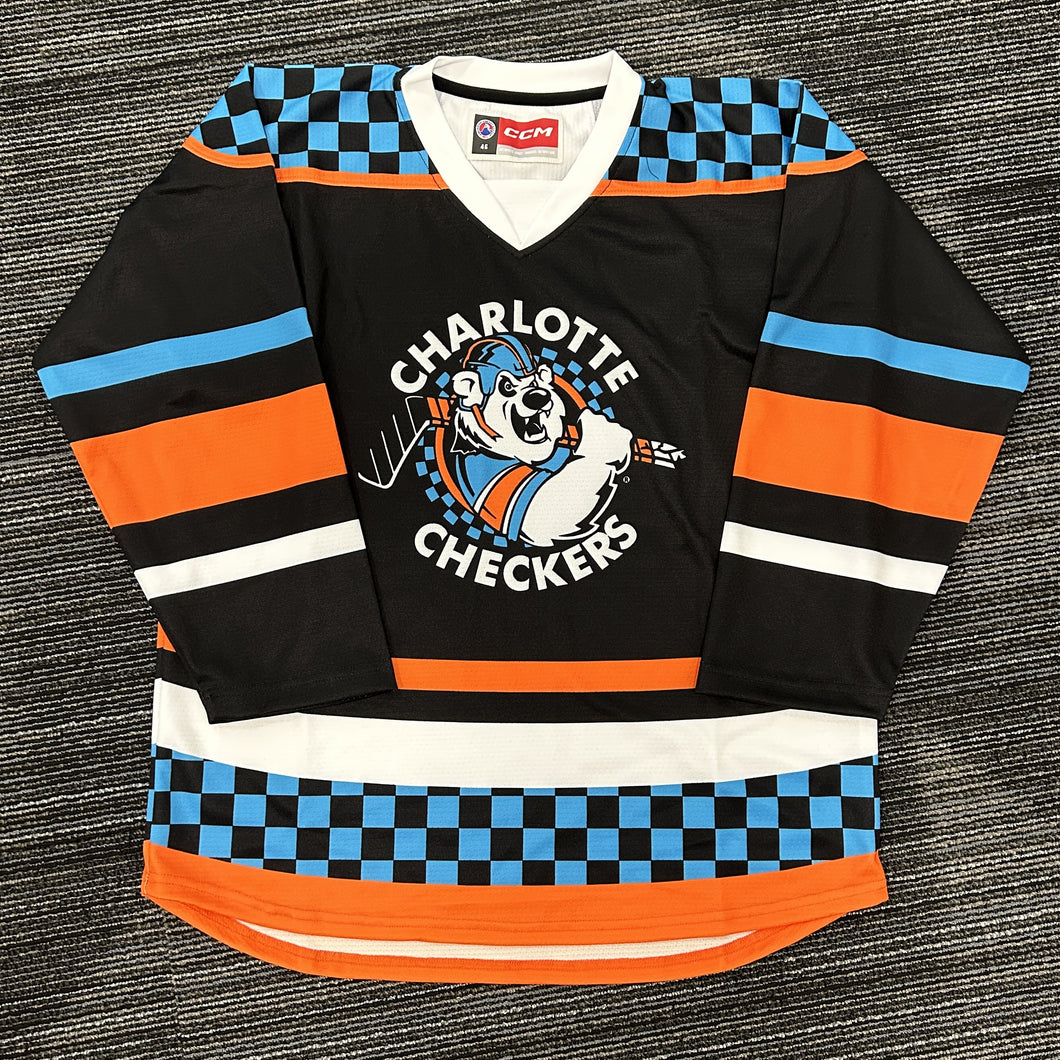 Charlotte Checkers Youth Retro 90s Jersey