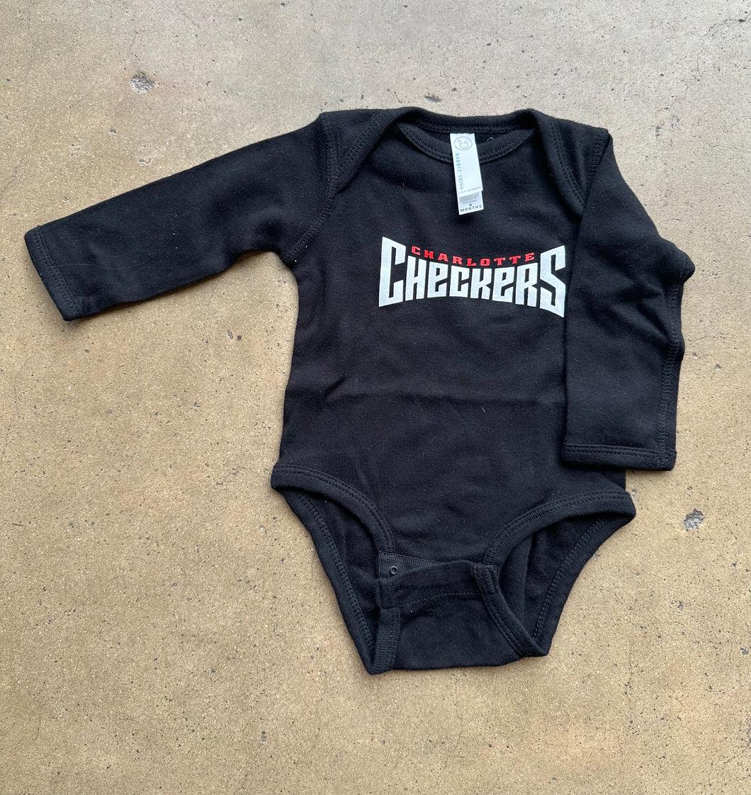 Black Wordmark Onesie