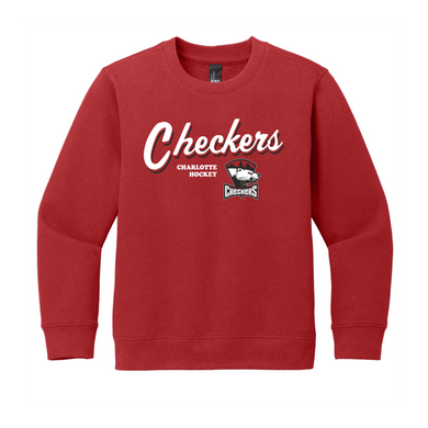 Checkers Youth Red Vintage 4 Crewneck