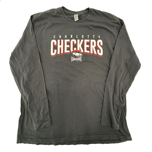 Charlotte Checkers Graphite Long Sleeve Shirt