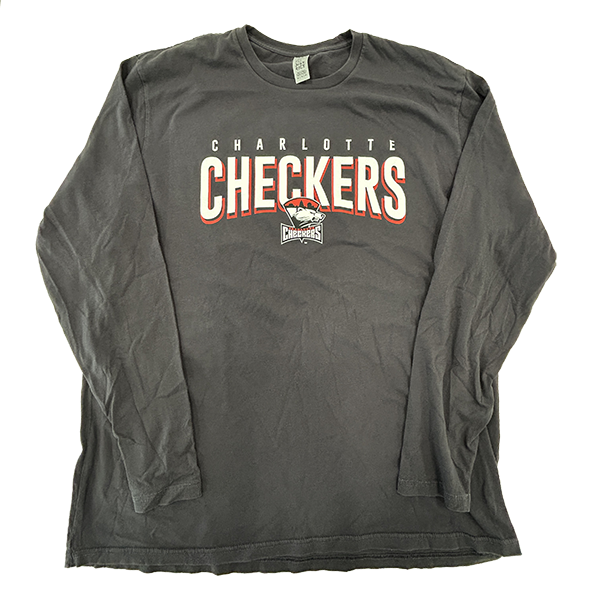 Charlotte Checkers Graphite Long Sleeve Shirt