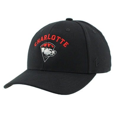 Black Charlotte Primary Logo Hat