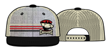 Load image into Gallery viewer, Gray Striped Primary Logo Hat