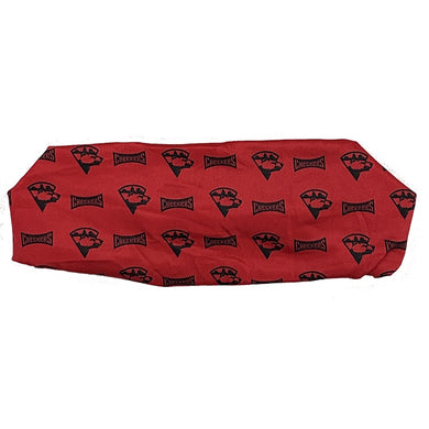 Checkers Allover Print Red Athletic Headband