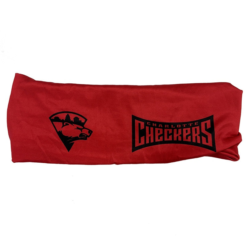 Checkers Logo-Wordmark Red Athletic Headband