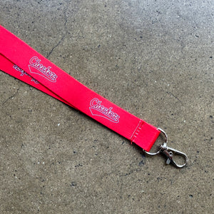 Script logo lanyard