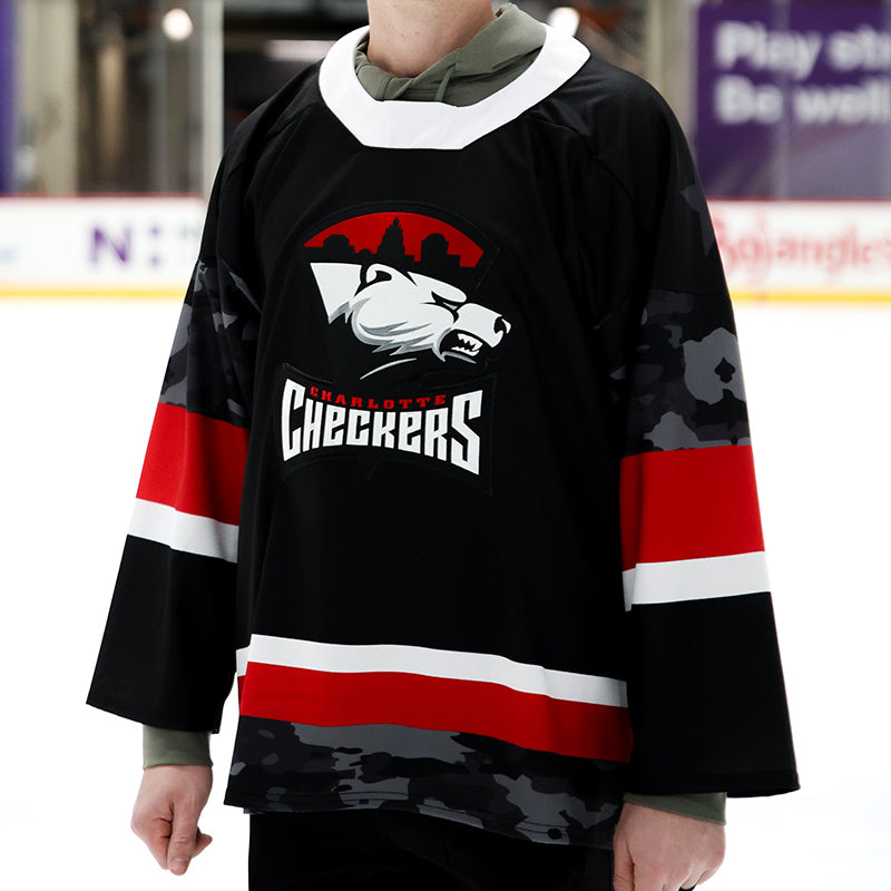 Checkers 25-26 Military Red/Black Camo Jersey
