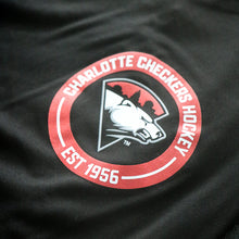 Load image into Gallery viewer, Charlotte Checkers Black Traditional Performance Tee