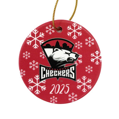 Checkers Primary Logo Year Circle Ornament