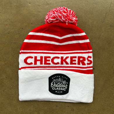 Queen City Outdoor Classic Beanie (red/white)