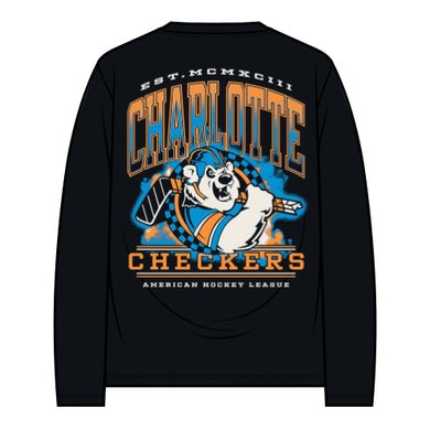 Black 90s Retro Long Sleeve Shirt