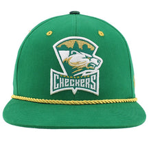 Load image into Gallery viewer, Checkers Green St. Patrick's Snapback Hat