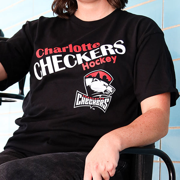 Checkers Hockey Wordmark Tee