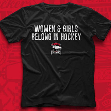 Women & Girls Belong In Hockey Shirt